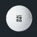 50th Birthday Oldometer Golf Balls<br><div class="desc">Happy 50th Birthday!! The OLDOMETER is a funny way to celebrate the big 5-0.</div>