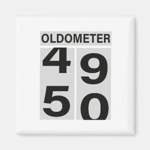 50th Birthday Oldometer Magnet