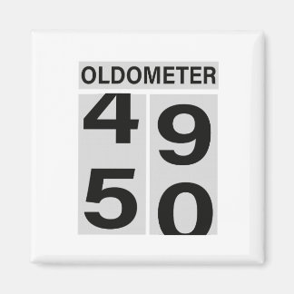 50th Birthday Oldometer Magnet