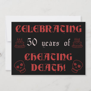50th Birthday Over The Hill Gag Gift Card