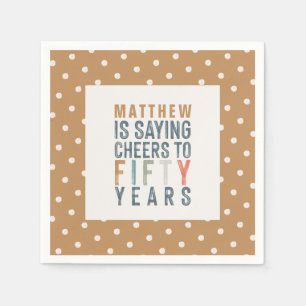50th birthday party accessories decor napkin
