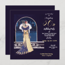 50th Birthday Party Art Deco Design