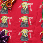 50th birthday party funny The Scream OMG Wrapping  Wrapping Paper<br><div class="desc">OMG you have reached that age! This is a fun item to use to help celebrate this milestone. Enjoy and have fun.</div>