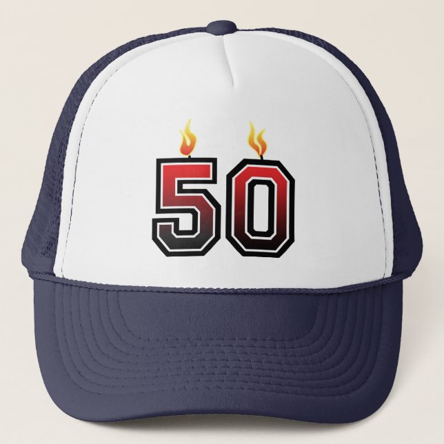 50th Birthday Party Gag Trucker Hat (Front)