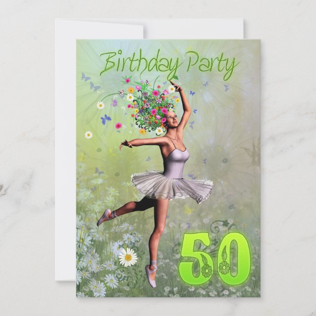 50th Birthday party invitation (Front)