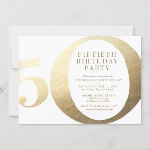 50th Birthday Party Invitation