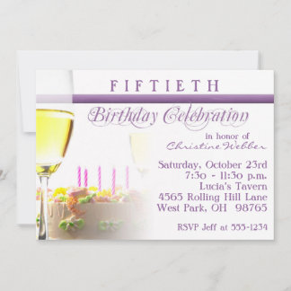 50th Birthday Party Invitation