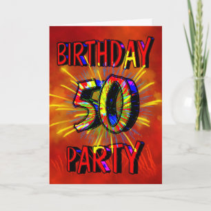 50th Birthday Party Invitation