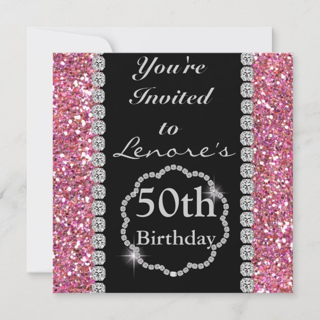 50th Birthday Party Invitation (Front)