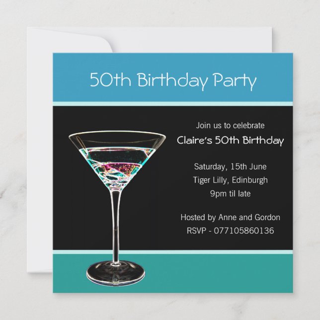 50th Birthday Party Invitation (Front)