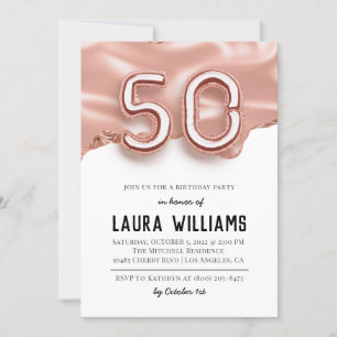 50th Birthday Party Invitation
