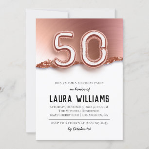 50th Birthday Party Invitation