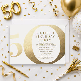 50th Birthday Party Invitation