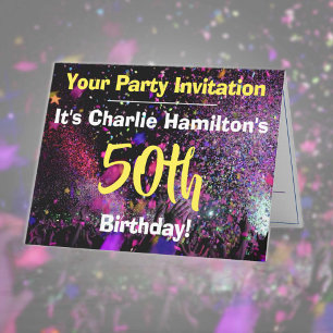50th Birthday Party Invitation