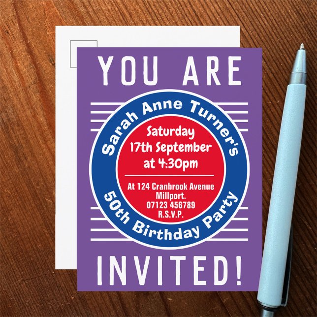 50th Birthday Party Invitation (Creator Uploaded)