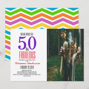 50th Birthday Party Invitation