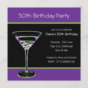 50th Birthday Party Invitation