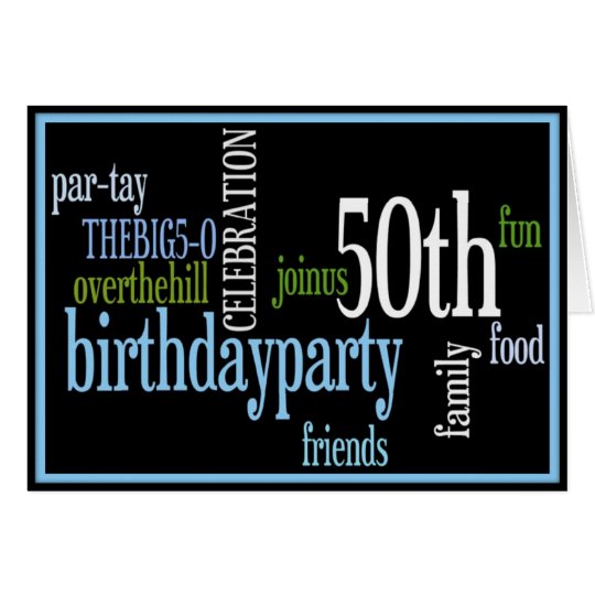 50th Birthday Party Invitation