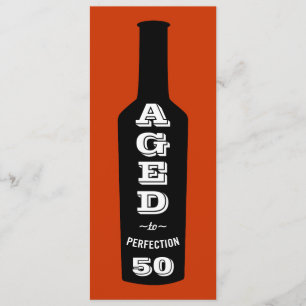 50th Birthday Party Invitation Aged to Perfection
