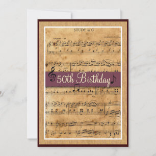 50th Birthday Party Invitation Customisable