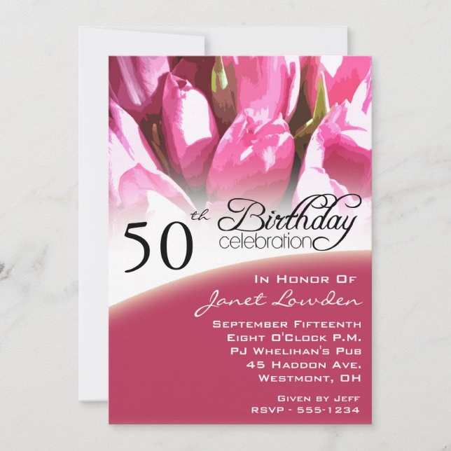 50th Birthday Party Invitations (Front)