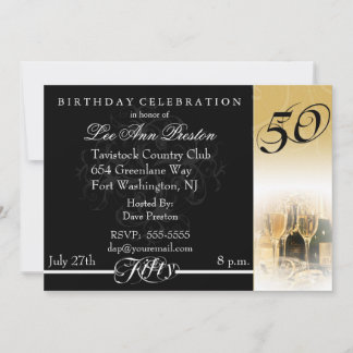 50th Birthday Party Invitations
