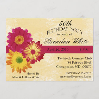 50th Birthday Party Invitations