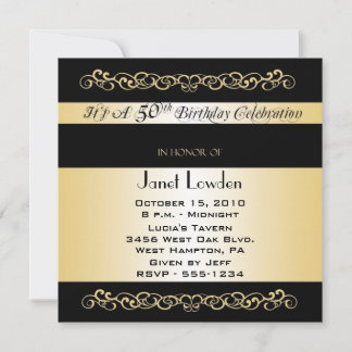 50th Birthday Party Invitations