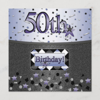 50TH BIRTHDAY PARTY INVITATIONS FOR HIM OR HER