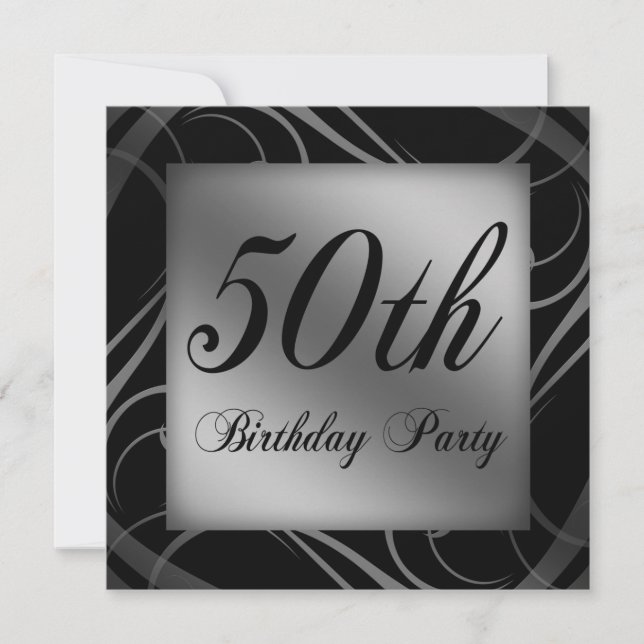 50th Birthday Party Invite (Front)