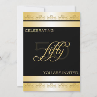 50th Birthday Party Personalised Invitation