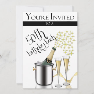 50th Birthday Party Personalised Invitation