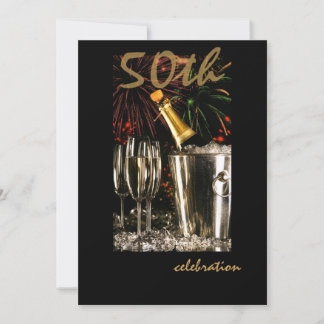 50th Birthday Party Personalised Invitation