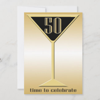 50th Birthday Party Personalised Invitation
