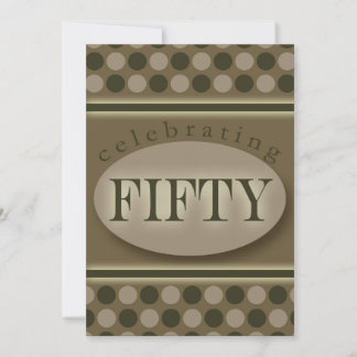 50th Birthday Party Personalised Invitation