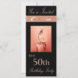 50th Birthday Party Personalised Invitation
