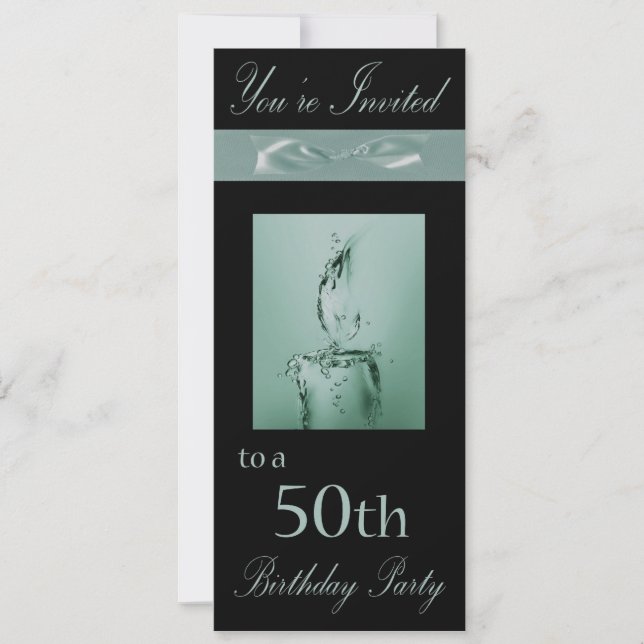 50th Birthday Party Personalised Invitation (Front)