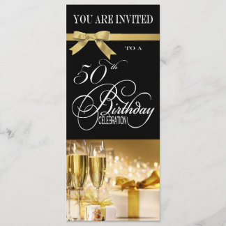 50th Birthday Party Personalised Invitation