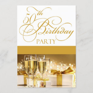 50th Birthday Party Personalised Invitation