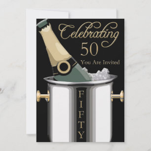 50th Birthday Party Personalised Invitation