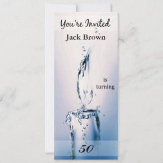 50th Birthday Party Personalised Invitation