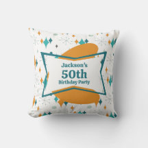 50th Birthday Party Retro Mid Century Any Age