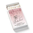 50th Birthday Party Rose Gold Glitter Pink