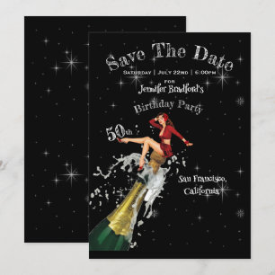 50th Birthday Party Save The Date Invitation