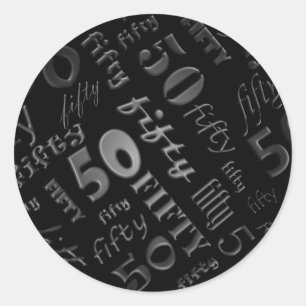 50th Birthday Party Sticker