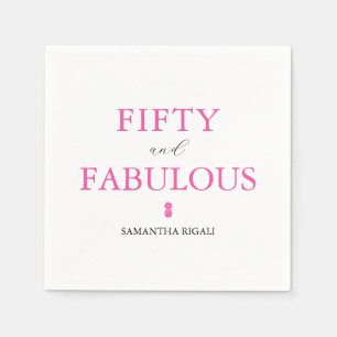 50th Birthday Party Supplies Napkin