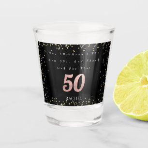 50th Birthday Personalised Shot Glass