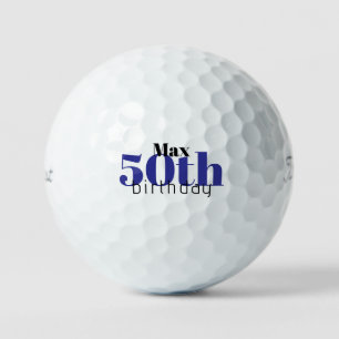 50th Birthday Personalised Titleist Pro V1 II Golf Balls