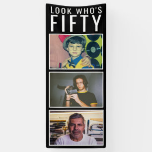 50th Birthday Photo Banner