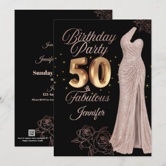 50th Birthday Photo Greeting Card | Personalised